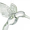 Floristik24 Ozdobný vešiak kolibrík, sklenená dekorácia, rajka, sklenený prívesok, dekoračný vtáčik