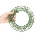 Zelený dekoratívny veniec z drôteného pletiva na DIY projekty, 19 cm, 2 kusy | Floristik24.sk