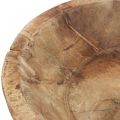 Floristik24 Dekoračná miska drevená miska okrúhla Ø41-50cm V9,5-11,5cm Natural