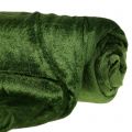 Floristik24 Dekoračná látka zamatová machovo zelená 140cm x 300cm