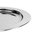 Floristik24 Ozdobný tanier vyrobený z kovu Ø10,5cm striebro