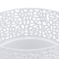 Floristik24 Ozdobný hrniec plastový biely Ø13cm V13,5cm 1ks