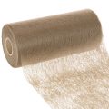 Floristik24 Netkaná rola na dekoráciu stola 24 cm x 25 m v hnedej farbe na slávnostné stoly