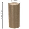 Netkaná rola na dekoráciu stola 24 cm x 25 m v hnedej farbe na slávnostné stoly | Floristik24.sk