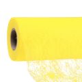 Floristik24 Ozdobný flisový behúň dekoračný flisový behúň žltý 23cm 25m