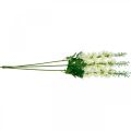 Floristik24 Delphinium biele umelé kvety Delphinium hodvábne kvety umelé kvety 3ks