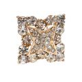 Floristik24 Svadobná dekorácia s diamantovou ihlou zlatá 7cm 9ks