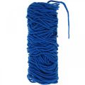 Floristik24 Knôtová plstená šnúra s drôtom 30m modrá