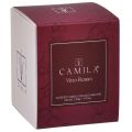 Floristik24 Vonná sviečka v pohári Camila červené víno Ø7,5cm V8cm