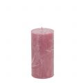 Floristik24 Jednofarebné sviečky starožitné ružové 50x100mm 4ks