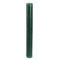 Floristik24 Jednofarebné sviečky tmavozelené tyčinkové sviečky 34x300mm 4 ks