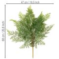 Umelá papraďová vetvička, viacero vetiev, zelená, 68 cm | Floristik24.sk