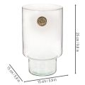 Sklenená valcová nádoba Eco Glass 25 cm | Floristik24.sk