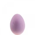 Floristik24 Veľkonočné vajíčko ozdobné vajíčko plastové fialové vločkované 20cm