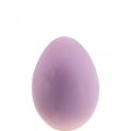 Floristik24 Veľkonočné vajíčko plastové ozdobné vajíčko fialové lila vločkované 25cm