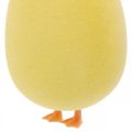 Floristik24 Veľkonočné vajíčko s nožičkami žltá dekorácia figúrka vajíčko Veľkonočná dekorácia V13cm 4ks