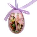 Floristik24 Vajíčka so vzorom fialovo-ružové 5-8cm 8ks
