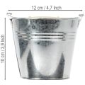 Vedro Ø12cm V10cm 8ks. Zinok, lesklý | Floristik24.sk
