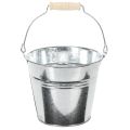 Floristik24 Vedro Ø14cm V12cm 6 ks. Zinok, lesklý