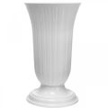 Floristik24 Lilia biela plastová váza Ø28cm V48cm