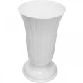 Floristik24 Lilia biela plastová váza Ø28cm V48cm