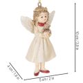 Dekoratívne ozdoby na stromček v tvare anjela, vintage vzhľad, na Vianoce, 10 cm, 3 kusy | Floristik24.sk