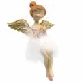 Floristik24 Deco balerína anjel okraj sedák Ø11,5 V15cm 2ks