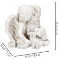 Detská dekorácia anjela - anjelský pár so sochou srdca 24 cm | Floristik24.sk