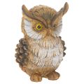 Floristik24 Figúrka sovy, malá sediaca sova, dekorácia, 11 cm