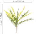 Umelá vetvička papradia, umelá zelená rastlina na dekoráciu, 45 cm | Floristik24.sk