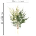 Umelá dekorácia z papraďovej vetvy, zelená, realistická, 56 cm | Floristik24.sk