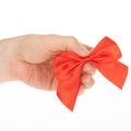 Dekoratívna červená mašľa, vopred uviazaná na výrobu a balenie, 11 cm, 25 kusov | Floristik24.sk