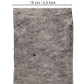Dvojfarebný pánt na kvetináč z vlnenej plsti, sivo-čierny, 15 cm x 5 m | Floristik24.sk