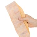 Plstená páska ako dvojfarebná chňapka z čistej vlny, oranžová/viacfarebná, šírka 7,5 cm, dĺžka 5 m | Floristik24.sk