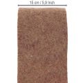 Dvojfarebná plstená páska z vlnenej plsti, 100% vlna, fialová/hnedá, 15 cm x 5 m | Floristik24.sk