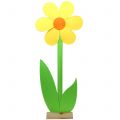 Floristik24 Plstený kvet žltý 120cm