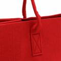 Floristik24 Plsťová taška červená 50×25×25cm