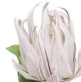 Floristik24 Penový kvet biely, fialový 12cm L30cm 1ks