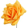 Floristik24 Penová ruža Ø15cm žltá 4ks