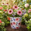 Kvetináč, jarná dekorácia, kvetináč, kov, Ø14cm V12,5cm | Floristik24.sk