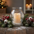 Veľká LED sviečka s časovačom, na vonkajšie použitie, teplá biela, Ø12,5 cm, V20 cm | Floristik24.sk