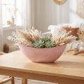 Dekoratívna miska na rastliny ružová 34 cm x 11 cm V11 cm | Floristik24.sk