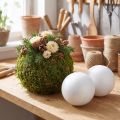 Polystyrénová guľa Ø10cm biela 5 ks | Floristik24.sk