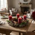 Dekoratívny veniec, veniec na dvere, prírodný veniec, dubový mach, Ø30cm, adventný veniec, vianočný veniec | Floristik24.sk