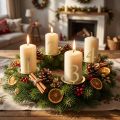 Sada krúžkov na sviečky s číslicami na adventný veniec 3 cm, 4 ks | Floristik24.sk