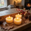 Čajové sviečky Pure Nature Lights, doba horenia 10 hodín, sviečky z repkového vosku, 8 kusov | Floristik24.sk