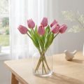Kvetinová dekorácia Tulipány umelé kvety fialové 20cm 6 ks | Floristik24.sk