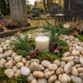 Riečne kamienky prírodný krém 3-5cm 1kg | Floristik24.sk