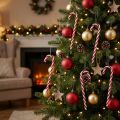 Ozdoba na vianočný stromček cukrová trstina 18cm 12ks | Floristik24.sk
