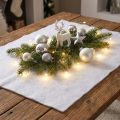 Dekorácia snehová pokrývka sneh v bielej farbe zimná dekorácia 240×90cm | Floristik24.sk